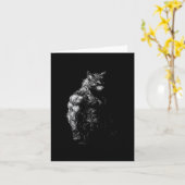 Weerwolf Gym Workout Fitness Bodybuilding Gewicht Kaart (Gele Bloem)