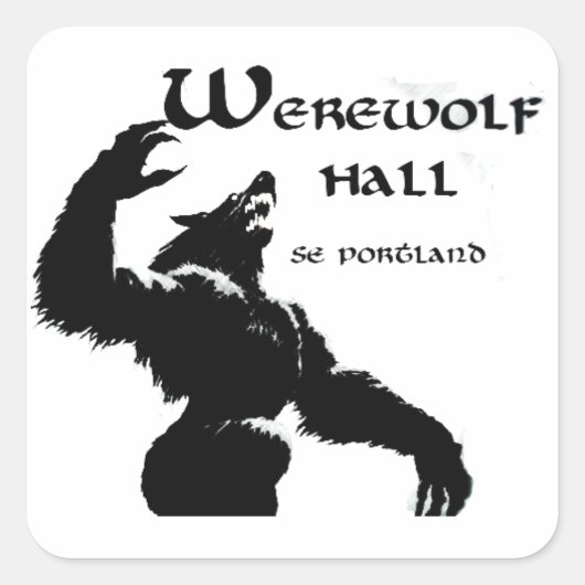 Weerwolf Hall Stickers (Voorkant)