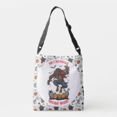 🐺 Weerwolf Halloween Boodschappentas 🎃💀 Crossbody Tas (Achterkant)