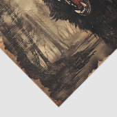 weerwolf Halloween Decoupage Tissuepapier (Detail)