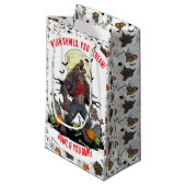 🐺 Weerwolf Halloween Gift Bag 🎃💀 Klein Cadeauzakje (Voorkant Gekanteld)
