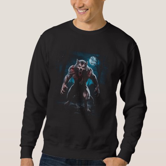 Weerwolf Halloween kostuum Scary Hunter Horror Trui (Voorkant)