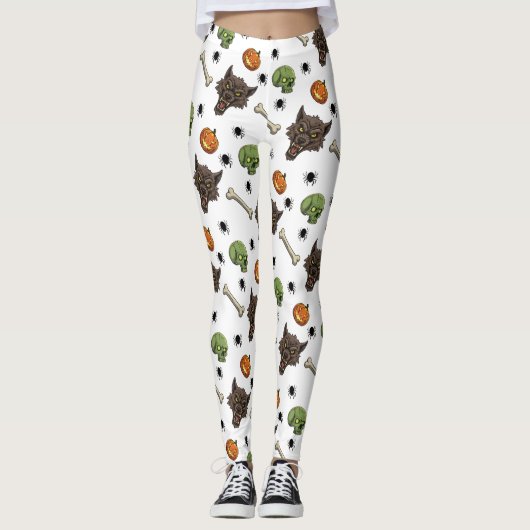 🐺 Weerwolf Halloween Leggings 🎃💀 (Voorkant)