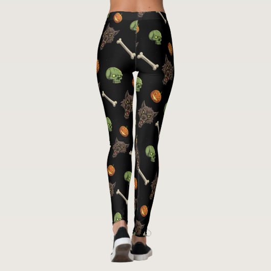 🐺 Weerwolf Halloween Leggings 🎃💀 (Achterkant)