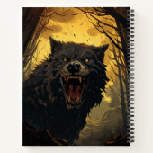 Weerwolf Halloween Notitieboek (Achterkant)