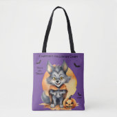 Weerwolf Halloween Snoep Trick or treat Tote Bag (Voorkant)
