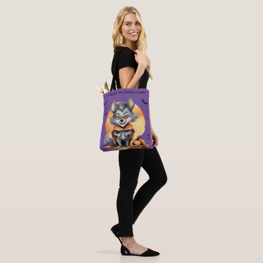 Weerwolf Halloween Snoep Trick or treat Tote Bag (Op model)
