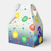 Weerwolf Halloween verjaardagsfeestje Bedankdoosjes (Achterkant)