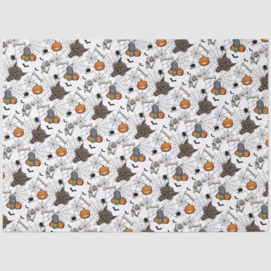 🐺 Weerwolf Halloween Weefselpapier 🎃💀 Tissuepapier (Voorkant)