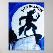 WEERWOLF HAPPY HALLOWEEN POSTER (Voorkant)