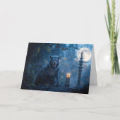 Weerwolf Happy Halloween Super Spooky Kaart (Voorkant)