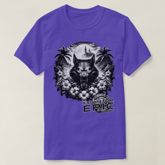 Weerwolf Het wordt Epic Orlando Florida Ze T-shirt (Design voorkant)