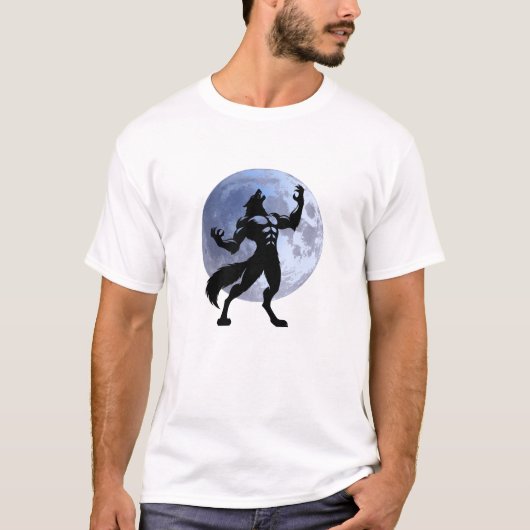 Weerwolf Howling - Volle maan T-shirt (Voorkant)