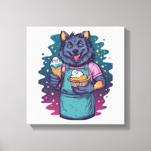 Weerwolf Ijsstand Canvas Afdruk