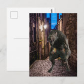 Weerwolf in de stad briefkaart (Voorkant / Achterkant)