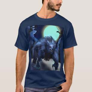 Weerwolf in maanlicht t-shirt