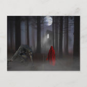 Weerwolf Little Red Riding Hood Spooky Briefkaart (Voorkant)