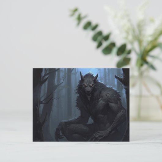 Weerwolf Lycan Briefkaart (Staand voorkant)