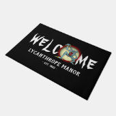 Weerwolf Lycanthrope personaliseren Volle Maan Deurmat (Schuin)