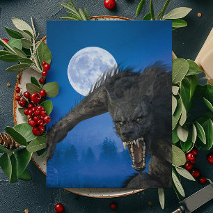 Weerwolf Moon Lycanthrope Halloween Briefkaart