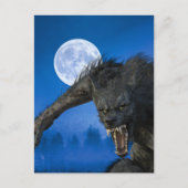 Weerwolf Moon Lycanthrope Halloween Briefkaart (Voorkant)