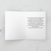 Weerwolf op begraafplaats halloweenkaart feestdagen kaart (Binnen)