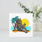 weerwolf op vakantie (Staand voorkant)