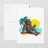 weerwolf op vakantie briefkaart (Voorkant / Achterkant)