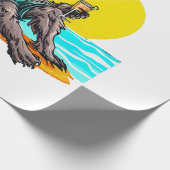 weerwolf op vakantie cadeaupapier (Hoek)