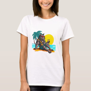 weerwolf op vakantie t-shirt