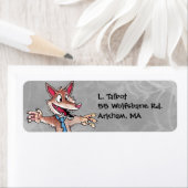 Weerwolf retouradreslabel etiket (Insitu)