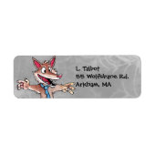 Weerwolf retouradreslabel etiket (Voorkant)