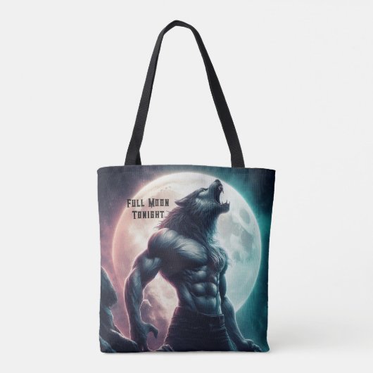 Weerwolf Romance Reader Verjaardagscadeau Naam Tek Tote Bag (Achterkant)