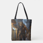 Weerwolf Romance Reader Verjaardagscadeau Naam toe Tote Bag (Achterkant)