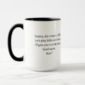 Weerwolf Romance Reader Voeg Naam Gift Coffee Cup Mok (Links)