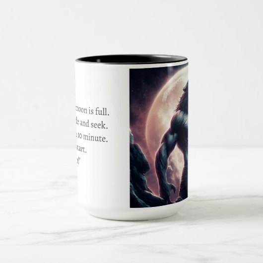 Weerwolf Romance Reader Voeg Naam Gift Coffee Cup Mok (Midden)