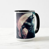 Weerwolf Romance Reader Voeg Naam Gift Coffee Cup Mok (Voorkant rechts)