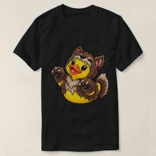 Weerwolf Rubber Eend Halloween Kostuum T-shirt