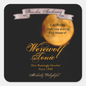  weerwolf tonic halloween flesje Stickers (Voorkant)