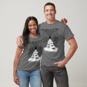 Weerwolf transformatie voetafdrukken t-shirt (Unisex)