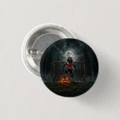 Weerwolf-voetbalspeler Halloween-horrorart Ronde Button 3,2 Cm (Voorkant /achterkant)