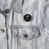 Weerwolf-voetbalspeler Halloween-horrorart Ronde Button 3,2 Cm (In situ)