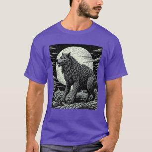  weerwolf voor de volle maan t-shirt
