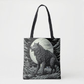  weerwolf voor de volle maan tote bag (Voorkant)