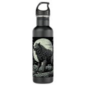  weerwolf voor de volle maan waterfles  (Voorkant)