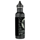 weerwolf voor de volle maan waterfles (Links)