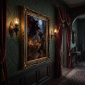 Weerwolf vs Vampier Middeleeuwse Donkere Fantasy S Poster