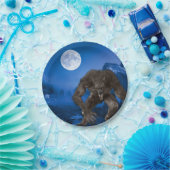 Weerwolf Wolf Halloween Volle Maan Partij Papieren Bordje (Feest)