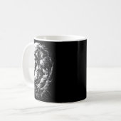 Weerwolf Wolf Huilend bij Volle Maan Koffiemok (Voorkant links)