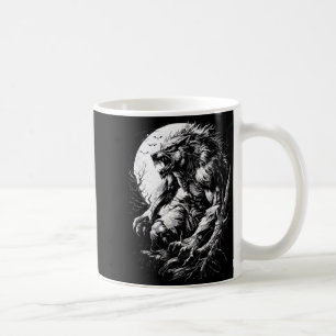 Weerwolf Wolf Huilend bij Volle Maan Koffiemok